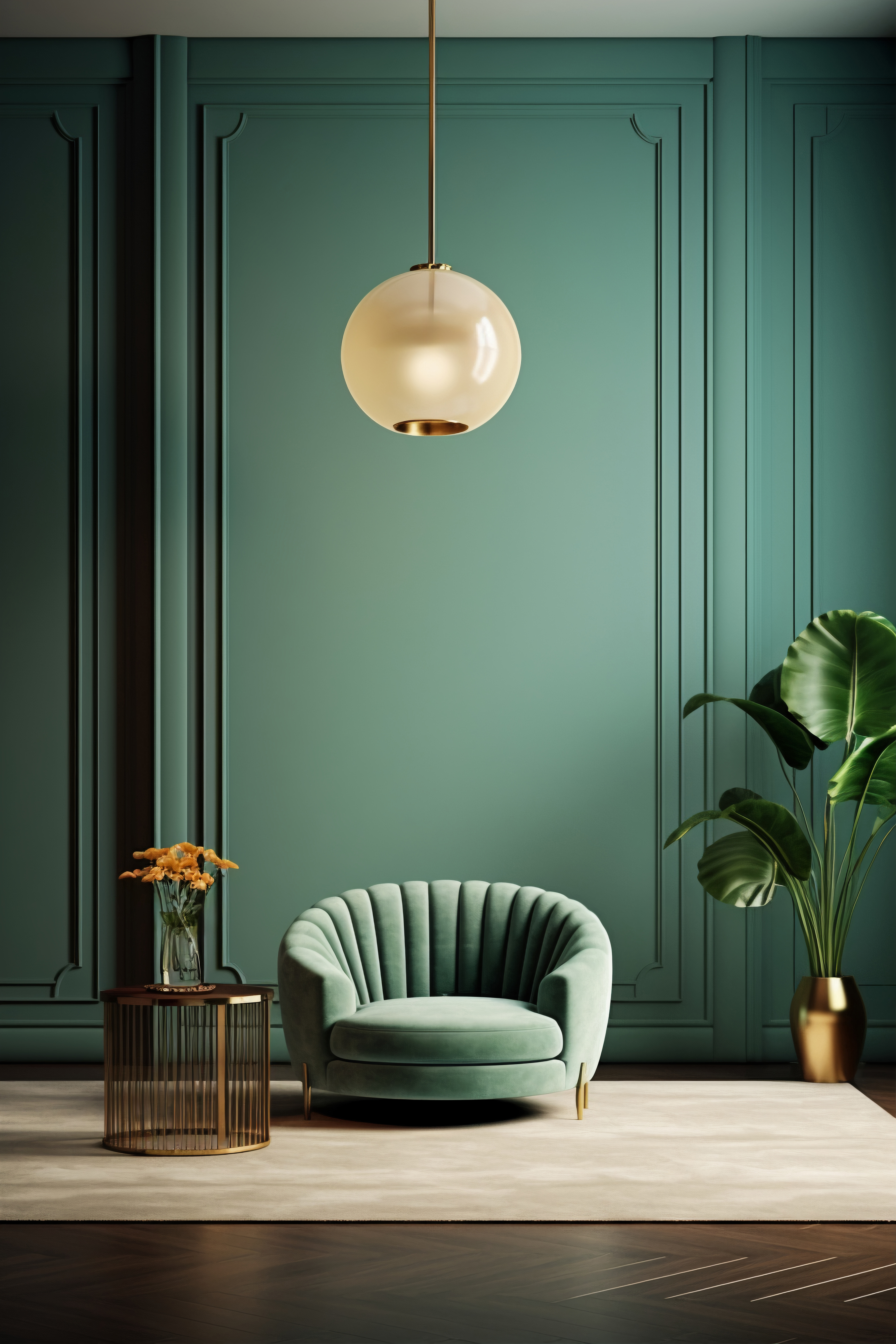 Warm modern living space